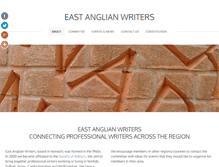 Tablet Screenshot of eastanglianwriters.org.uk